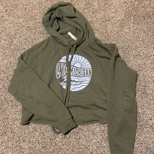 Bella Canvas cropped fleece hoodie